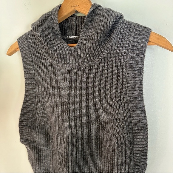 Purotatto Cashmere Wool Blend Hooded Poncho Sweater - Picture 2 of 16